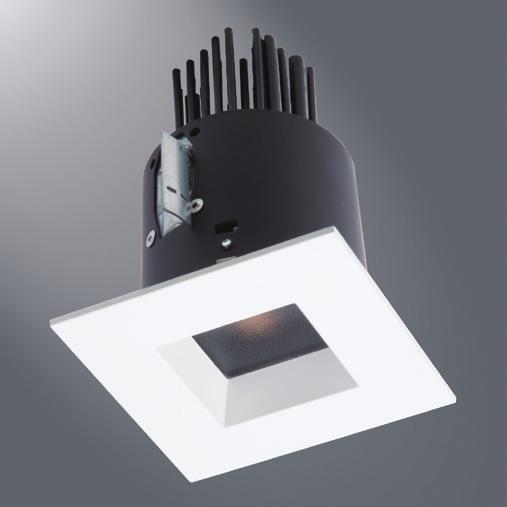 ESCRIPTION 2- inch LE recessed downlight with excellent light control and low aperture brightness. Offered with 15, 25 4 or 55 optic producing a smooth distribution.