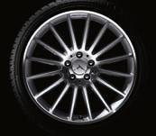 ET 43 Tyre: 275/40 R19 also pictured on page 45 20" AMG twin-spoke wheel Style IV AMG light-alloy wheel