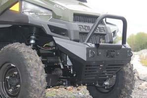 We wanted a different more aggressive look just like our RZR 1000 Front Bumper and for the trail models it was slightly shorttend so that the steer tires did not rub while trail riding or being