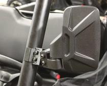 ACCESSORIES ADD-ON Mirrors 1.5 Universal Mirror Fits all 1.5 Chassis Tubing Universal bolt on UTV/SXS side mirror. This mirror s bracket allows for easy bolt-on installation without drilling.