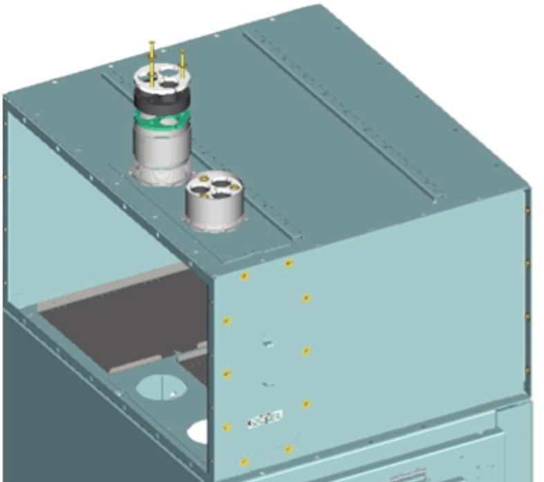 Step 2: Install a conduit bushing(s) capable of sealing against 20-psig minimum pressure on all cables entering or exiting the arc resistant unit.