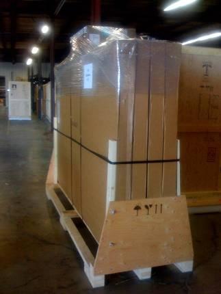 Complete System on One Pallet Up to 4 kw can fit on one pallet. Weight is approximately 190 lbs per 1/2 kw.