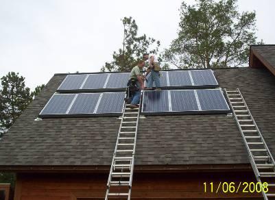 Easiest Way to Install Solar 1.! Lay out system one side of panel is male and the other is female. 2.! Install mounting blocks and flashings. 3.