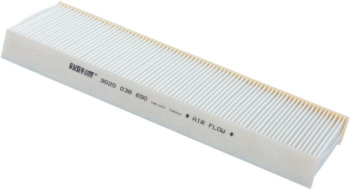 EUROPART Cabin filter "Made in Germany" quality 2-layer particle textile ("melt-blown coated and water repellent) ensures high separation rates 4-layer combination material (activated carbon) ensures