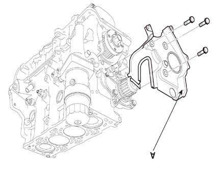 Engine Mechanical System 42 Engine Block CAUTION Insert the SST between the oil pan and the ladder frame by tapping it with a plastic hammer in the direction of 1 arrow.