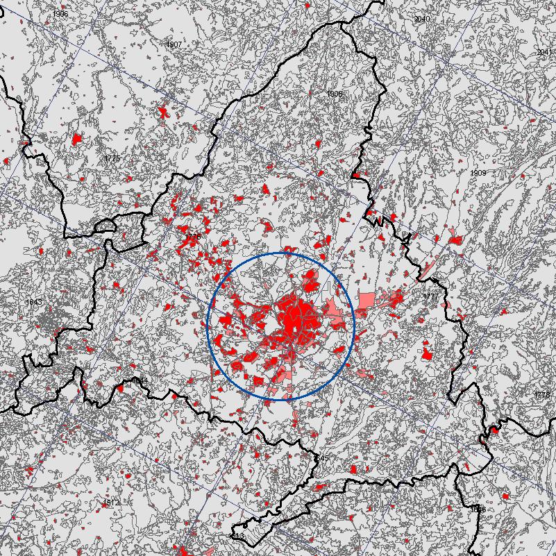 Areas (Madrid) Urban shape = 1488.