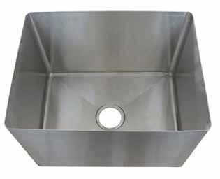 Clean Up Sink Bowls SINK BOWLS FEATURES Heavy duty 16 gauge Type 304 Stainless Steel for lasting durability Coved corners for easy cleaning 3½ center drain