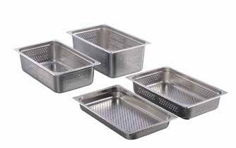 Smallwares Food Pans STAINLESS STEEL FOOD PANS & LIDS - 2/3 SIZE Product # Dimensions Depth L (mm) W (mm) (mm) EFI-7232 13.