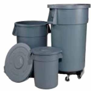 Smallwares GARBAGE CANS GARBAGE CANS - POLYETHELENE Product # Diameter (mm) Height (mm) Capacity Colour SMGC38-13 15 11/16" (398) 17" (434) 38 L Gray SMGC76-13 19 3/8" (492) 23" (584) 76 L Gray