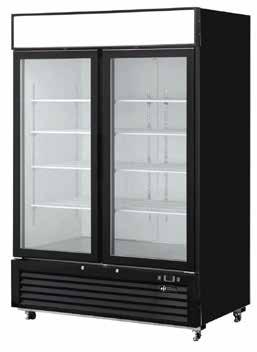 Refrigeration Freezer Merchandisers VERSA-CHILL SERIES F1-27GDVC F2-54GDVC GLASS DOOR FREEZER MERCHANDISER FEATURES Single or double glass door display freezer with bottom mount compressor LED