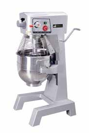 Prep & Cooking Equipment Food Mixers HLM7C HLM10C HLM20B FOOD MIXERS FEATURES 304 Stainless Steel bowl All mixers include: wire whip (304 Stainless Steel),
