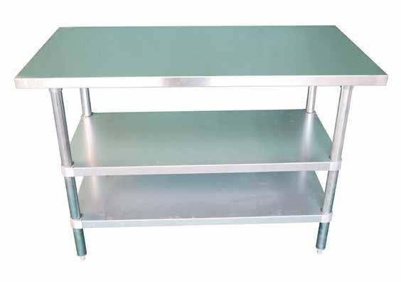 Tables Worktable Under-Shelves EFI Product Feature: Worktable image created using the following products: Product T2460 Product TUG2460 WORKTABLE WITH OPTIONAL ADD-ON SHELF ADD-ON 24 UNDER-SHELVES IN