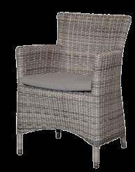 dining chair Roca with cushion H:86 W:60 L:61