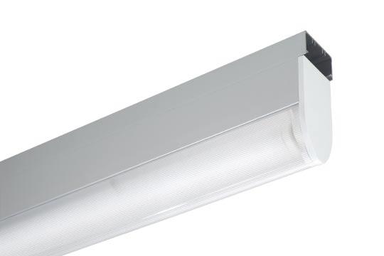 Teardrop TMX285 Functional light-line teardrop luminaire for single 36W and 58W TL-D fluorescent lamps. Suitable for clean-rooms as well as general lighting applications.