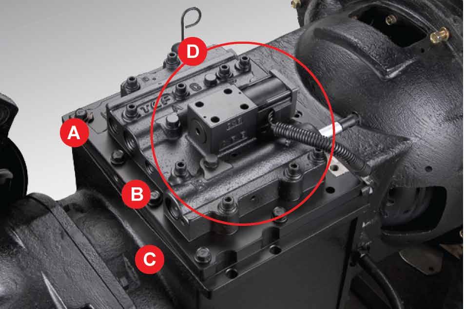 Power-Shift Transmission Each transmission is bench tested, disassembles easily for rebuilds and maintenance, and comes equipped with