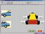 height, actual ride heights can be measured and entered into the software for the specific vehicle being aligned.