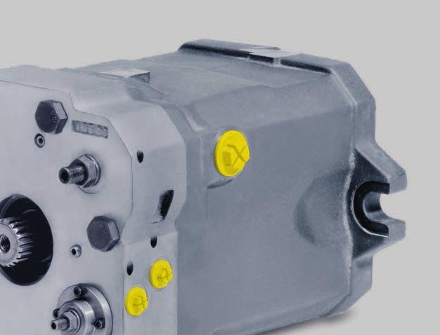 HIGH PRESSURE HYDROSTATICS PTO THROUGH-DRIVE MOTORS 21 Compact machines call for compact drive solutions. Less is more. The new PTO Through-Drive Motor.