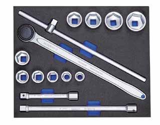 0 239 15 CT2-DT 2142 4 5 6 7 8 10 25 CT4-7 XL COMBINATION SPANNER SET in 4/4 CT tool module