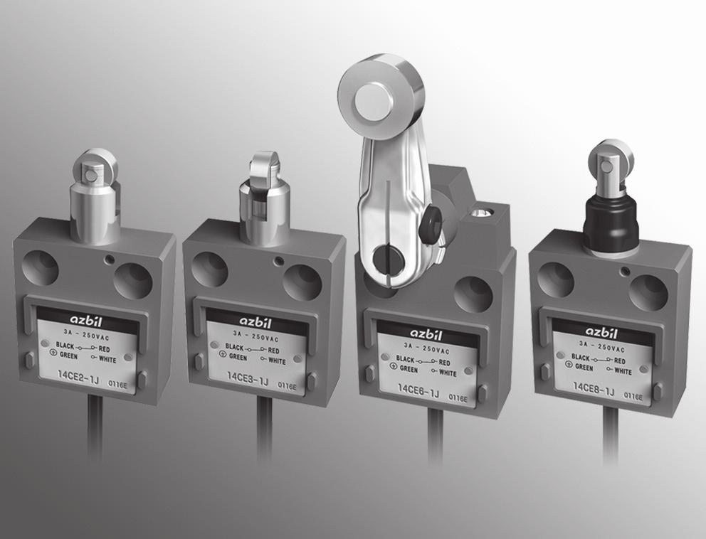 Miniature Pre-Leaded Vertical Enclosed Switches 14CE Series Miniature enclosed switches with outstanding harsh environment resistance, ideal for compact machinery and equipment.