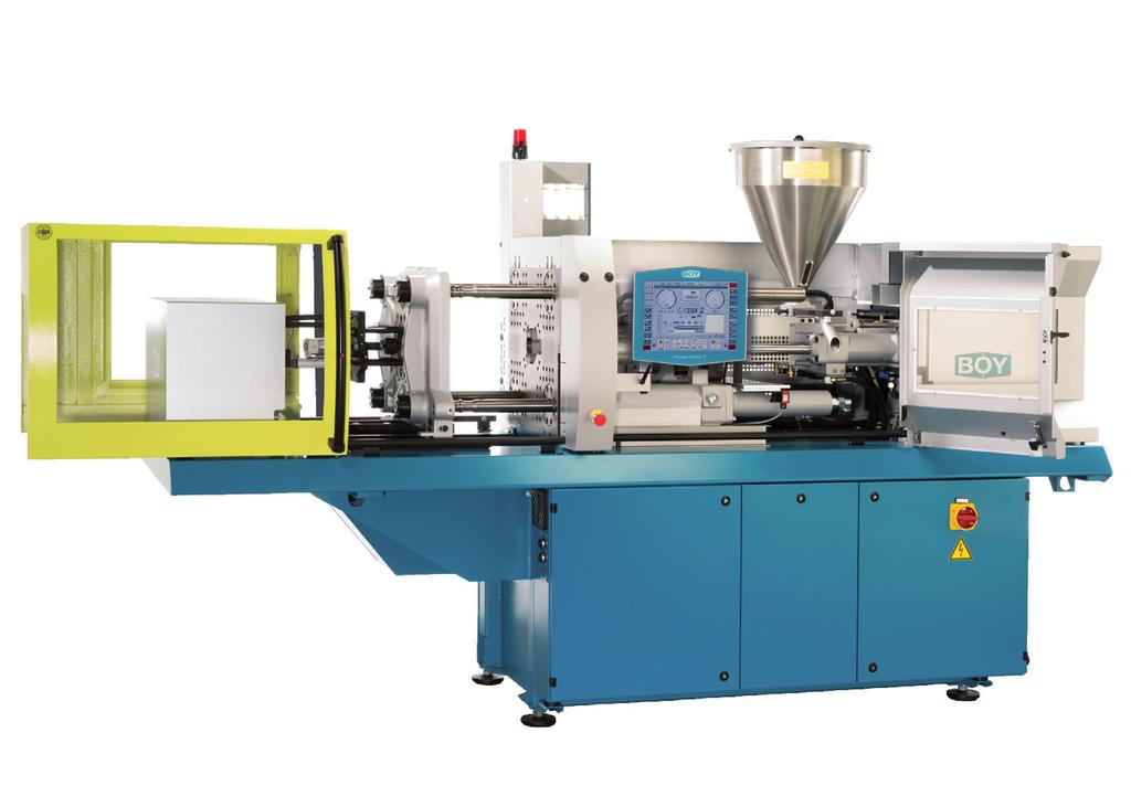 de All BOY injection molding machines from the ultra compact BOY XS with a clamping force of 100 kn, through the insert moulding