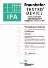 IPA Qualification Certificate The Concept workstation is suitable