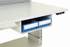of 15 kg and can be positioned on either side or rear of the bench.