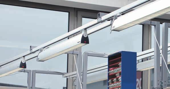 590 24 W WB and TPH benches SL224 Overlights can be mounted on all lamp mounts produced by Treston Group (WB: support bracket HSB, page 24 /Concept and TP: light and balancer rail, page 31 / TPH: