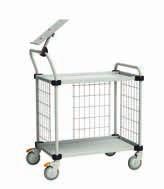 Adjustable trolley TRTA Name Size W x D x H mm Shelf size W x D mm Max load kg Code Code ESD 2-shelf trolley* 890 x 530 x 1020 800 x 430 150 TRTA4082 TRTA4082 ESD 2-shelf trolley* 1090 x 530 x 1020