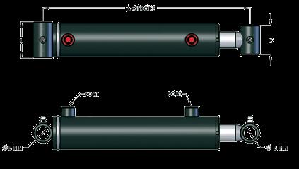 MAL Series - Specifications MAL CYLINDER DIMENSIONS TUBE Ø B A K L DIA. PIN in. 1.500 8.000 0.750 2.000 2.250 mm 38.10 203.20 19.05 50.80 57.15 in. 2.000 8.000 1.