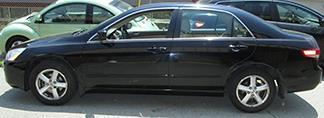 20 6656E 2004 Honda Accord EX 109,000 4 cyl., 5 speed manual, p/w, p/seat, p/l, a/c, tilt wheel, cruise control, aluminum wheels, electric mirrors, leather seats, sun roof, dual air bags Black $3,995.