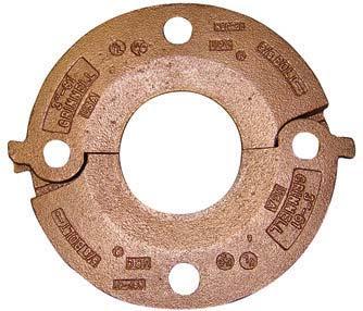 COPPR SYSMS Figure 61 Flange dapter (NSI Class 125/150) ech Data Sheet: G515 he GRINNLL Figure 61 Flange dapter is capable of pressures up to 300 PSI (20,7 bar) depending on copper tubing size and