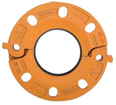 GROOVD COUPLINGS GROOVD COUPLINGS Figure 71 Flange dapters (S2129 able ) ech Data Sheet: G150 he Figure 71 Flange dapter is capable of pressures up to 300 psi (20,7 bar) depending on pipe size and