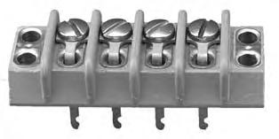 (--59125) / (MIL-T-55164) 37T-/40T- Series 300 Volts C/DC Specifications: ase, Valox 420-SEO, Grey Color, 130 C Closed ack Design Screws, rass Nickel Plate, 6-32 inder Head, Slotted Terminals, rass