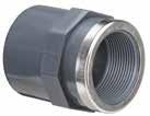 1/2 63 16 31 22 4 57 100 16 200 057102063020 63 x 2 80 16 38 26 4 68 150 16 100 057202 Reducer Adaptor with Reinforcing Ring Male - Cemented Female - Cod DxdxG C B L Lt Weight PN Pack 057202025005 25
