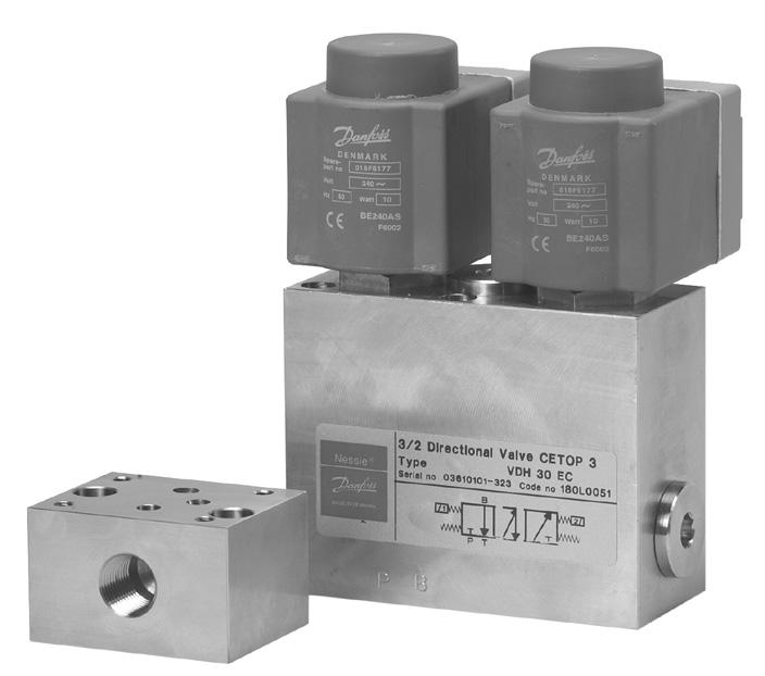 General information The 3/2 way valves have in particular been designed for applications in high-pressure humidification and adiabatic cooling systems. Each valve has an IN, OUT and DRAIN port.