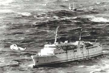 Two Russian merchant ships in the area were also involved with the rescues.