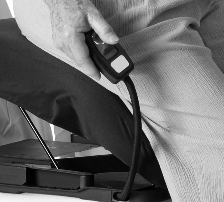 Operating Instructions When operating your Uplift Premium Power Lifting Seat, keep at least one hand on the arm of your chair or sofa to ensure stability.