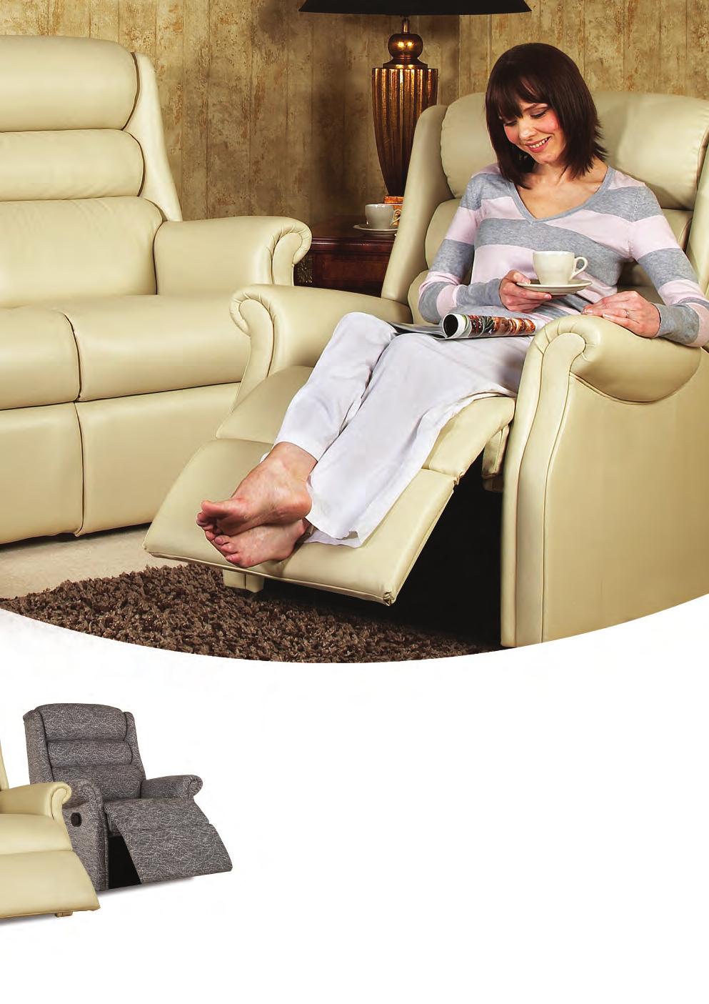 Two sizes of recliners