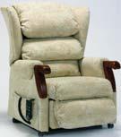 Recliners and riser-recliners are available with a heated lumbar and massage system as an optional extra.