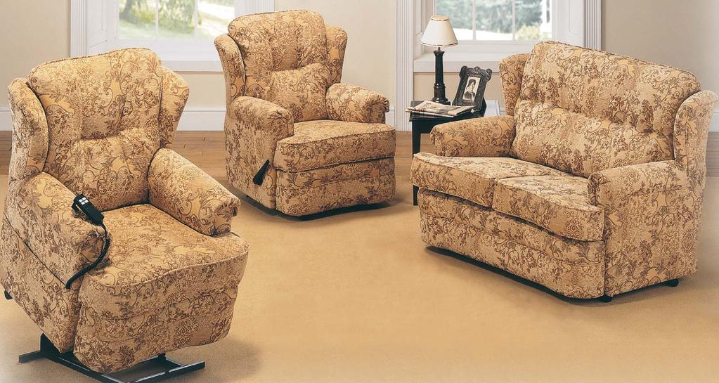 Hannah The classical Hannah design is available as a fixed chair and two seater settee, both with reversible seat cushions.