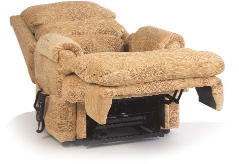The Cassandra is available as a handle-operated recliner and