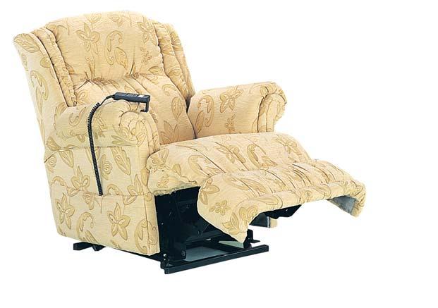 This design is available as a chair, two seater settee, handle operated recliner, electric recliner and dual