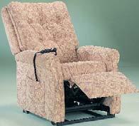 A heated lumbar and massage system is available with recliners or riserrecliners as an optional extra. If a chaise-seat is required please see the Louisa.