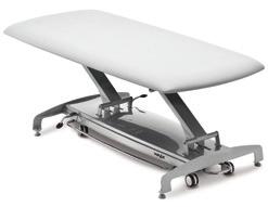 Medical Tables KD0400 - Bobath Electric height adjustment One or two section table Table width is 900mm, 1000mm, 1100mm or 1200mm Lifting capacity is 240 kg Circular switch enables height adjustment