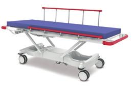 Patient Trolleys Contour Portare Aesthetically designed patient transport, procedure and recovery trolley Full electric function Powder coated top with replaceable crash bumpers 4 x 200mm Central