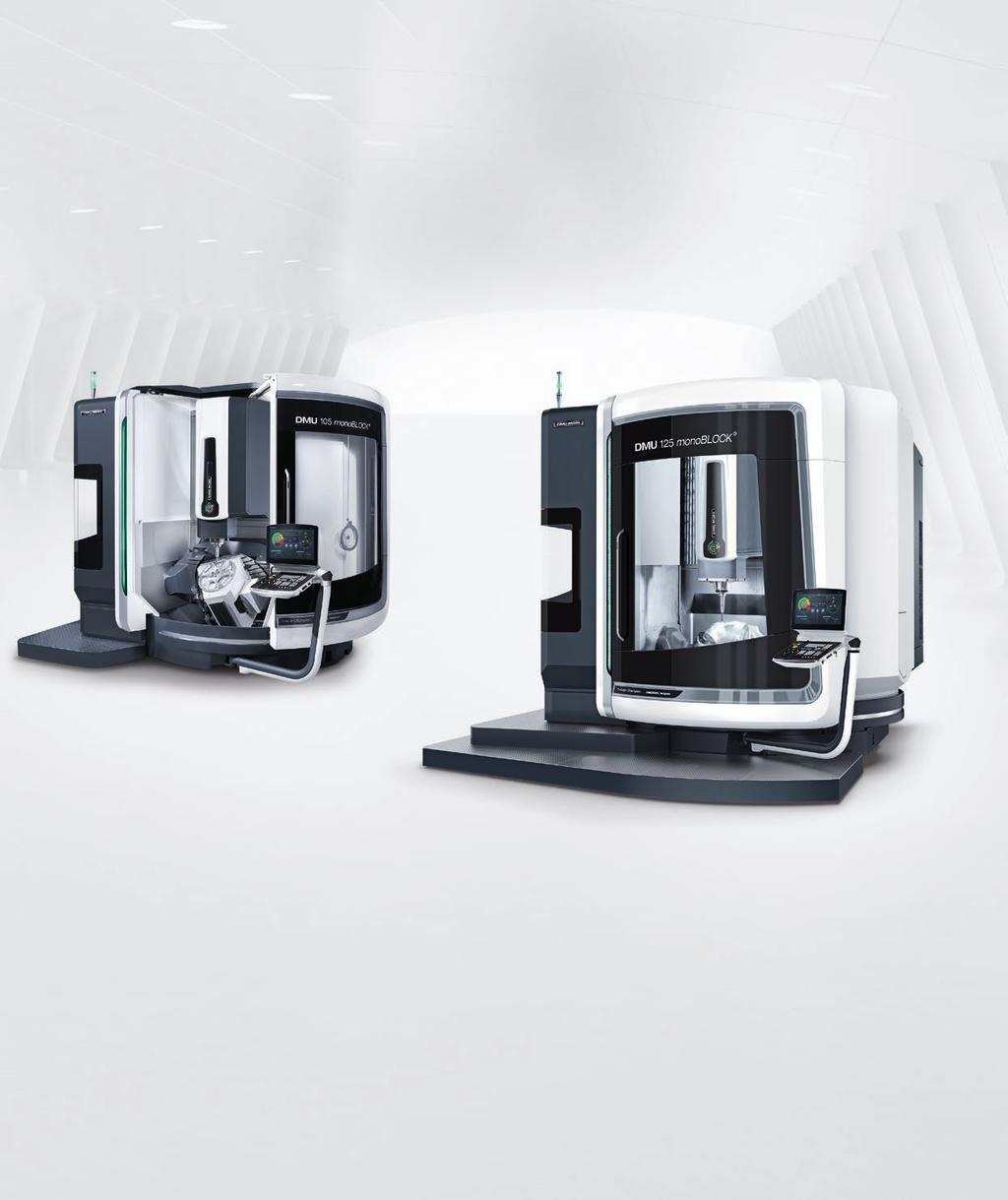 ±120 ±120 Globally unique the highest maximum load 5-axis simultaneous machining with a swivelling rotary table for components weighing up