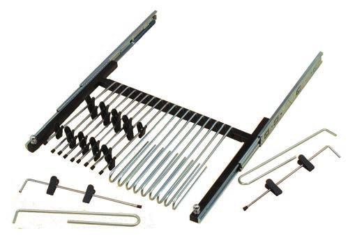 RKTP900 PULLOUT TROUSER/SKIRT RACK Including Runners No Holders Suitable for 900mm unit