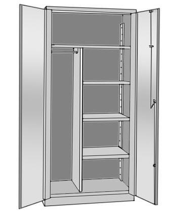 of * Capacity Description List Weight Number Shelves Per Shelf Price 12 Gauge All-Welded Cabinets Storage HW2SC6478-4 36" 24" 78" 4 1950 Storage Cabinet $2,653.