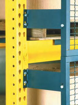 Standard panels are available in widths of 8', 9' or 10' and heights of 4' and 5'. The 3 6" wide panels are used to enclose ends of racks.