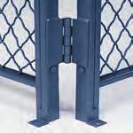 1 1 /2" Diamond Mesh Wire mesh partitions are double crimped, securely